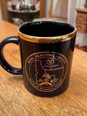 Vintage Westinghouse Naval Reactors Facility NRF Coffee Cup Mug 12 ounces